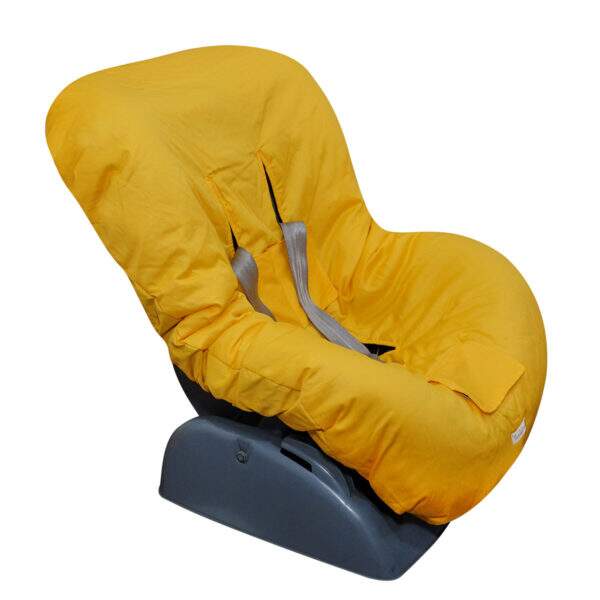 capa cadeira carro universal amarela