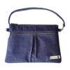bolsa fralda moleton cinza azulado