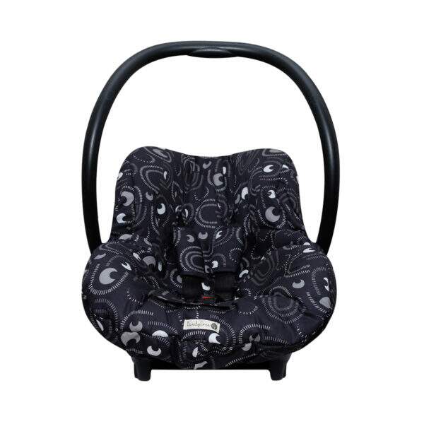 capa bebê conforto black moon