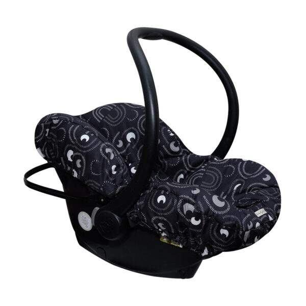 capa bebê conforto black moon